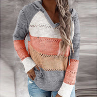 Sammy Jackson™ Lydia | Comfortable Patchwork Sweater with Hood