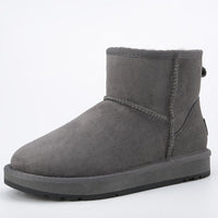 Inoe Suede Winter Shoes | Genuine Sheepskin, Super Warm & Soft