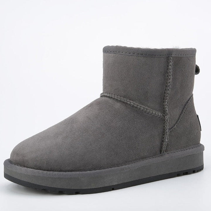 Inoe Suede Winter Shoes | Genuine Sheepskin, Super Warm & Soft