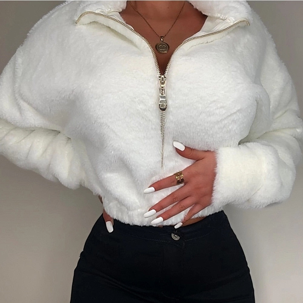 Alice Plush Sweater | Crop Design & Super Soft