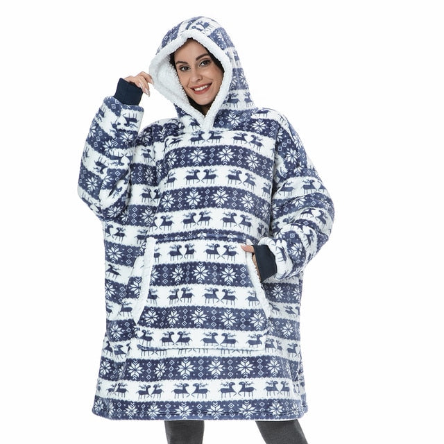 Sammy Jackson™ Hoodie & Deken | Heerlijke Combinatie van een Zachte Hoodie en Comfy Deken in één!