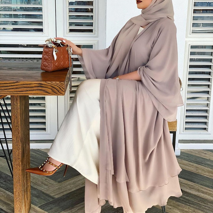 Sammy Jackson™ Open Amina Abaya with Hijab | A beautiful & airy abaya