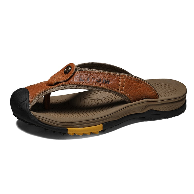 Sammy Jackson™ Leo Leather Sandals | Men’s sandals made from genuine cow leather