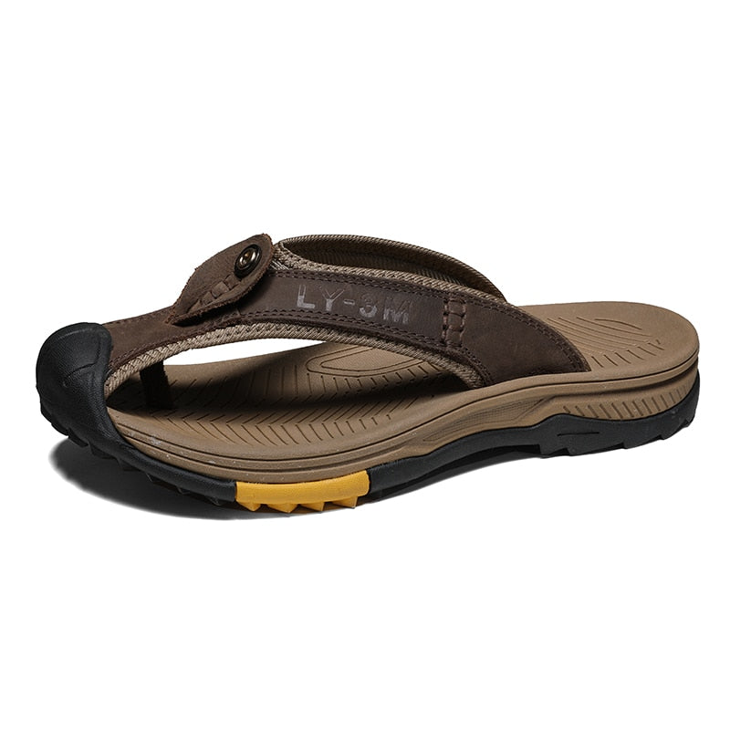 Sammy Jackson™ Leo Leather Sandals | Men’s sandals made from genuine cow leather