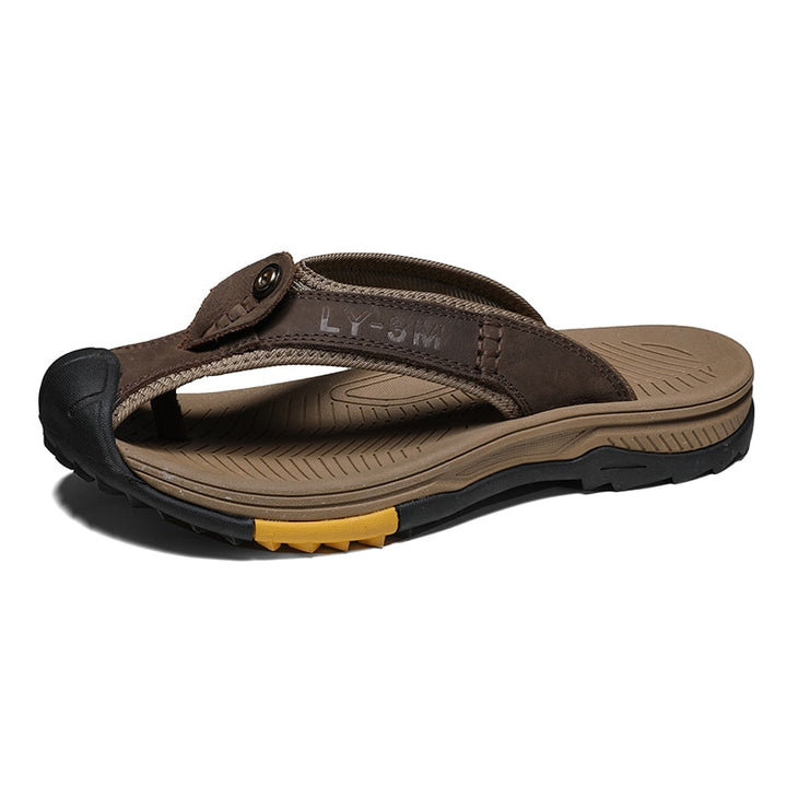 Sammy Jackson™ Leo Leather Sandals | Men’s sandals made from genuine cow leather