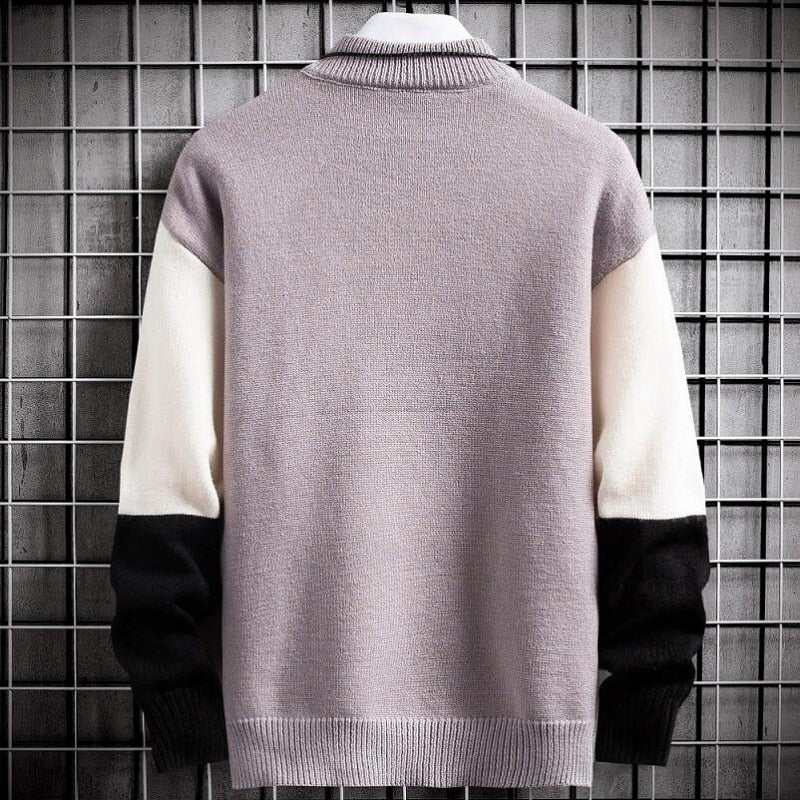 Sammy Jackson™ Patchwork Pullover | Warme Sweater