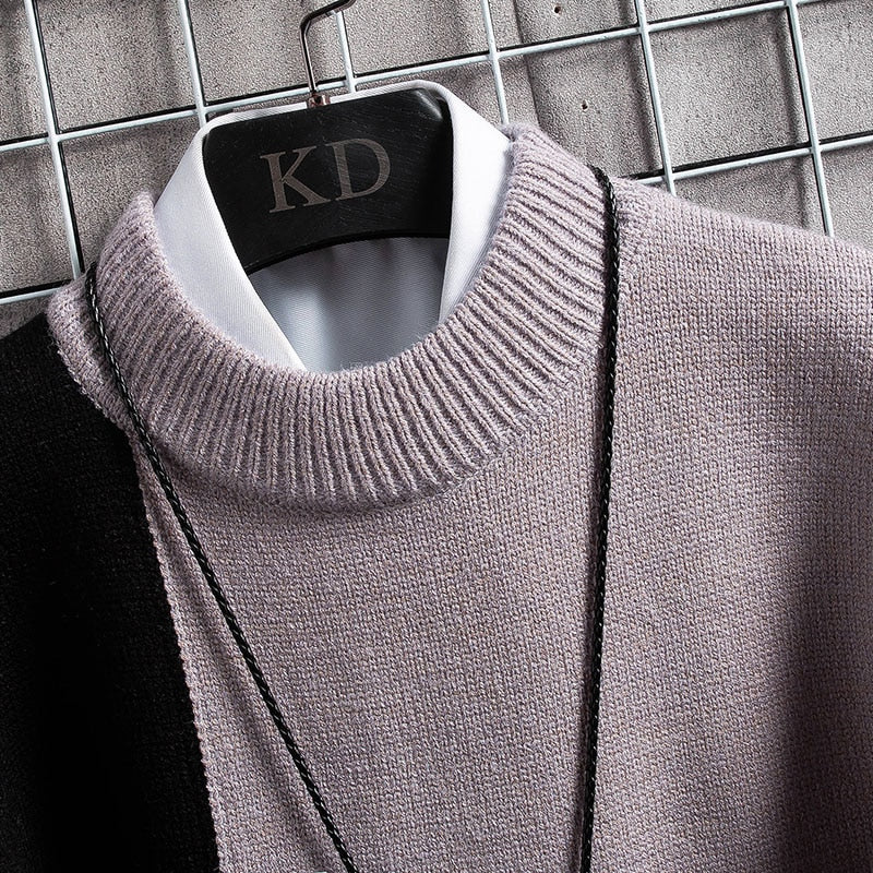 Sammy Jackson™ Patchwork Pullover | Warme Sweater