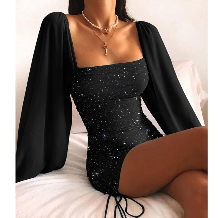Sammy Jackson™ Fiona Party Dress with Batwing Sleeves | Elegant & Sexy