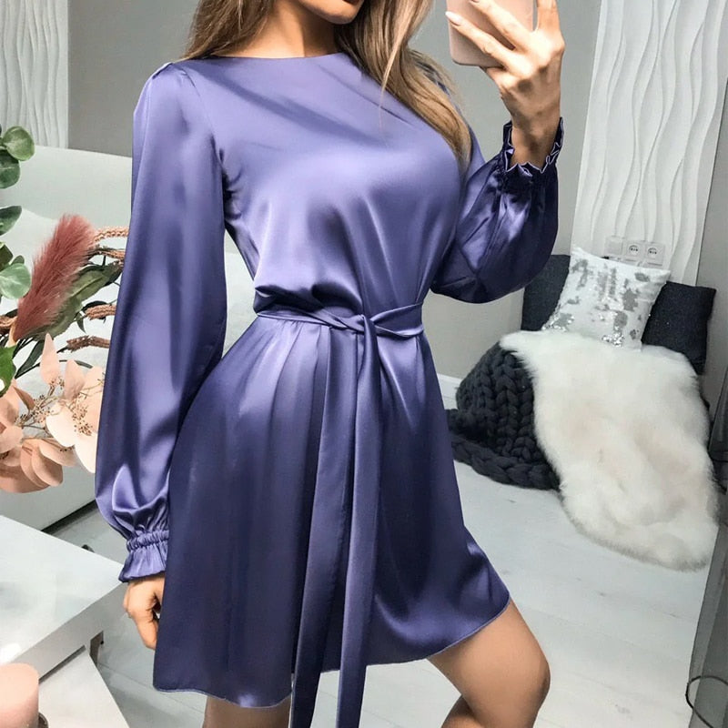 Sammy Jackson™ Sandra Satin Dress | Classic & Chic