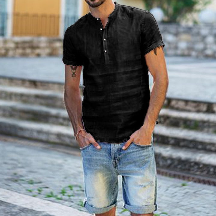 Sammy Jackson™ Leon Linnen blouse | Een stijlvolle & casual herenblouse
