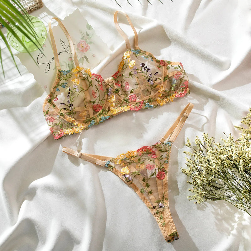 Lace Lingerie Set | Two-piece with beautiful embroidery