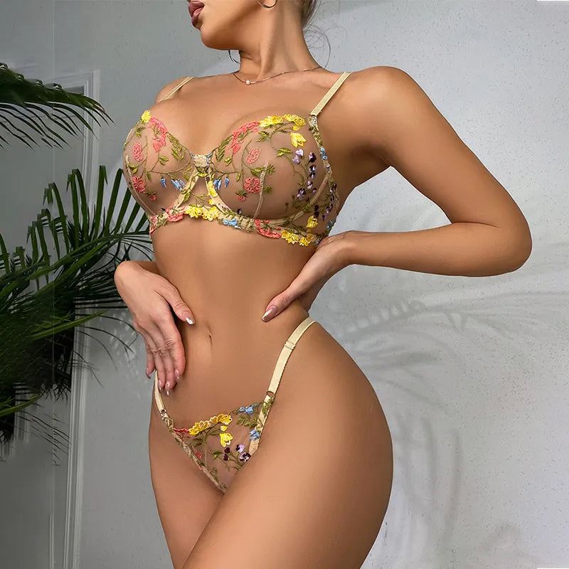 Lace Lingerie Set | Two-piece with beautiful embroidery