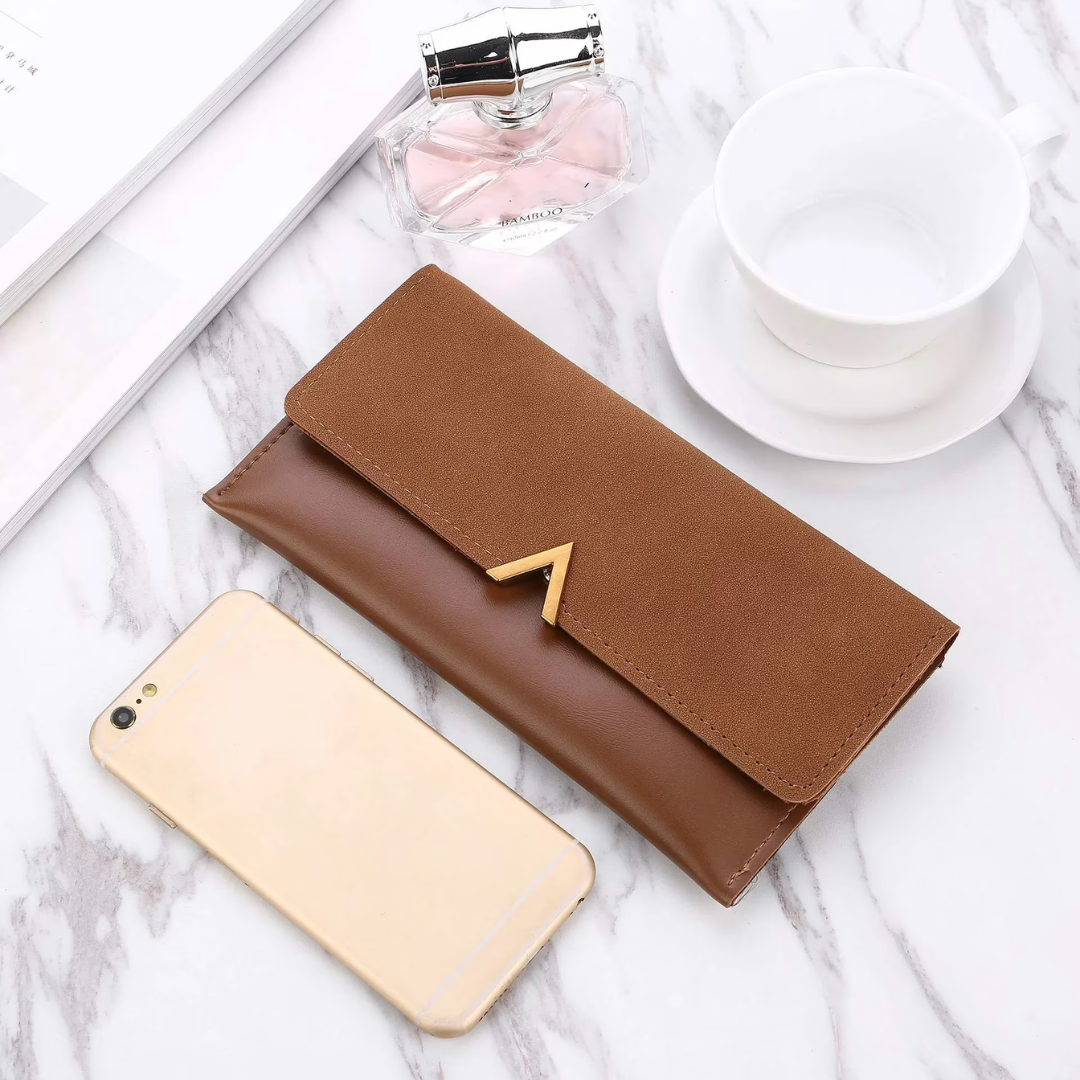 Velvet Leather Wallet | Large & Modern