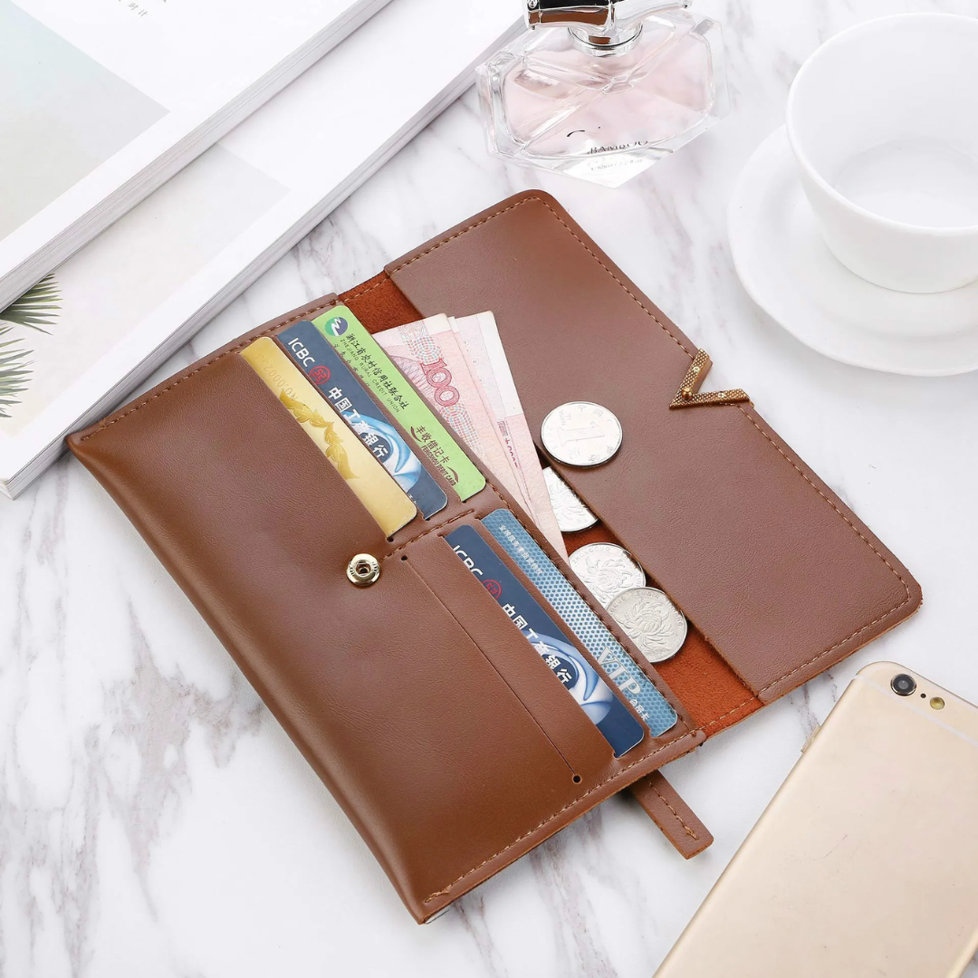 Velvet Leather Wallet | Large & Modern