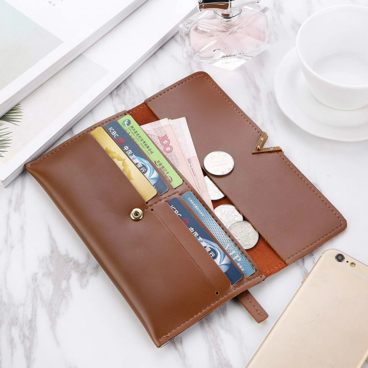 Velvet Leather Wallet | Large & Modern