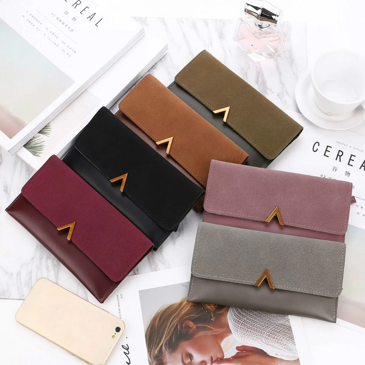 Velvet Leather Wallet | Large & Modern