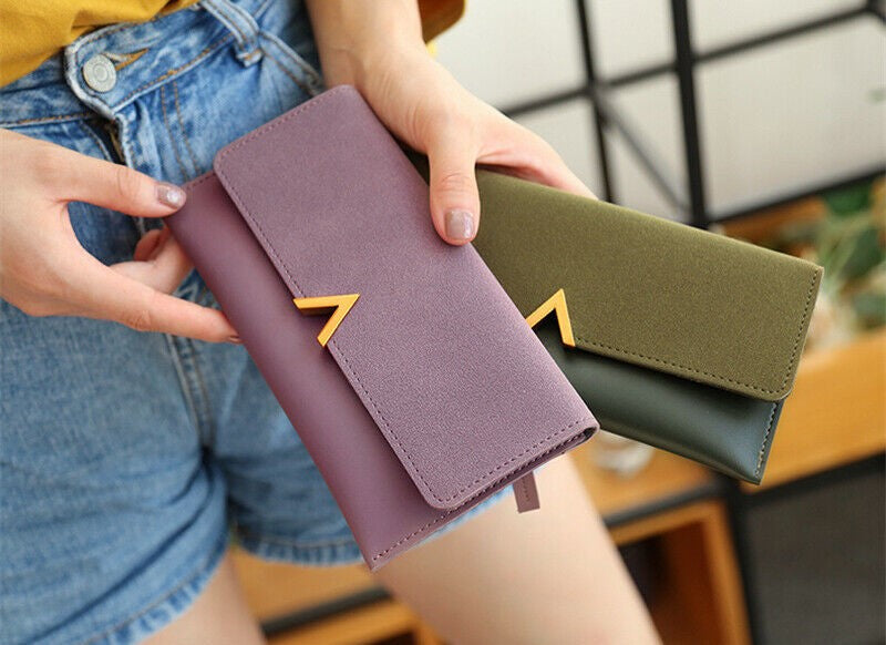Velvet Leather Wallet | Large & Modern