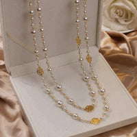Camellia Long Pearl Necklace | For a Timeless Style