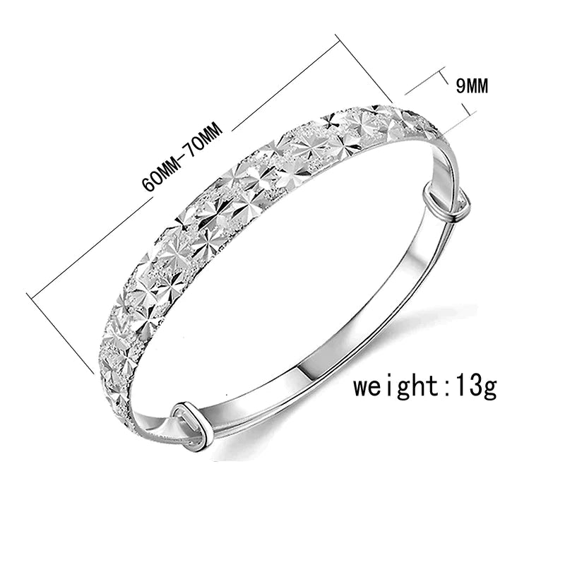 Beautiful star-shaped silver bracelet