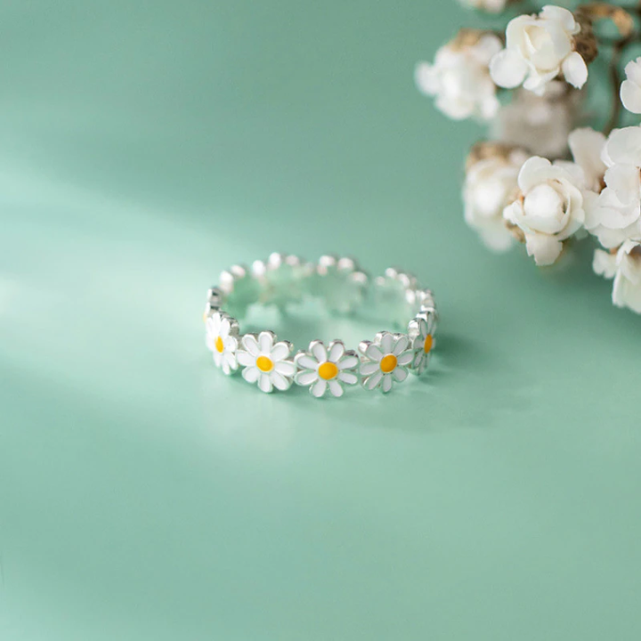 Madeliefjes bloemenring | Schattig & Stijlvol