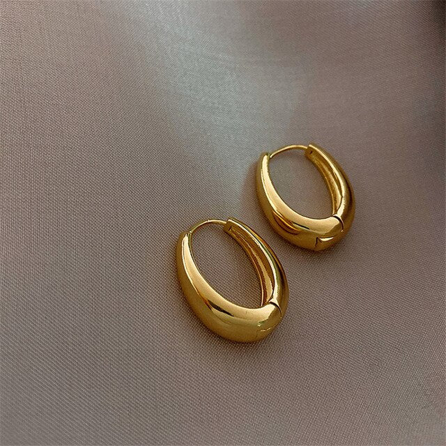 Classic Gold Hoops