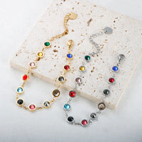 Rainbow Crystal Charm Bracelet | A cheerful bracelet full of color!