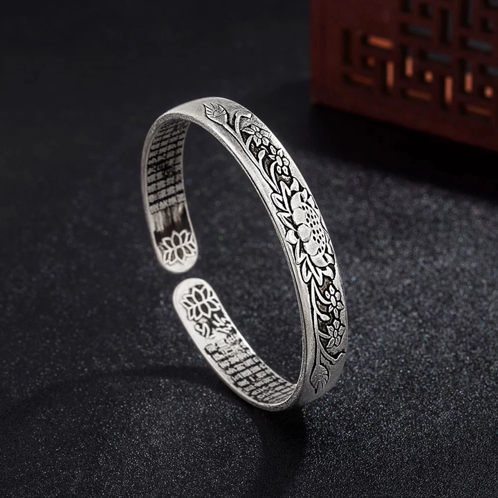 Zilveren Serenity Lotus armband