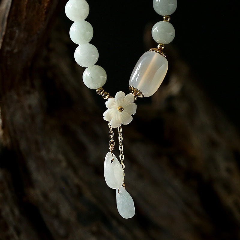 Jade and Agate Bracelet | Brings luck and looks stylish!