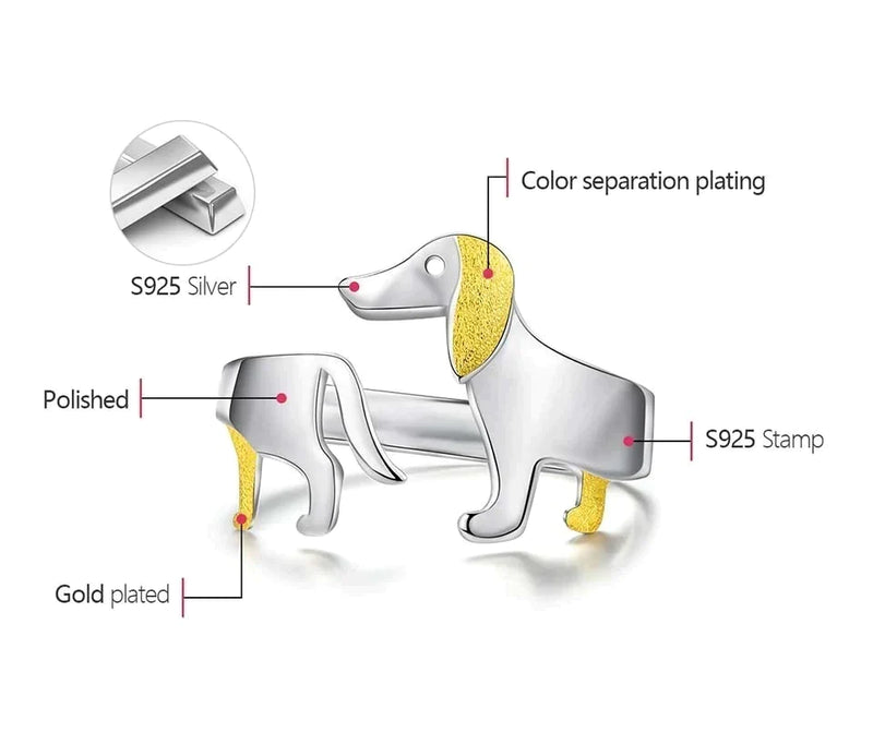 Cute Dachshund Ring | For the animal lovers among us!