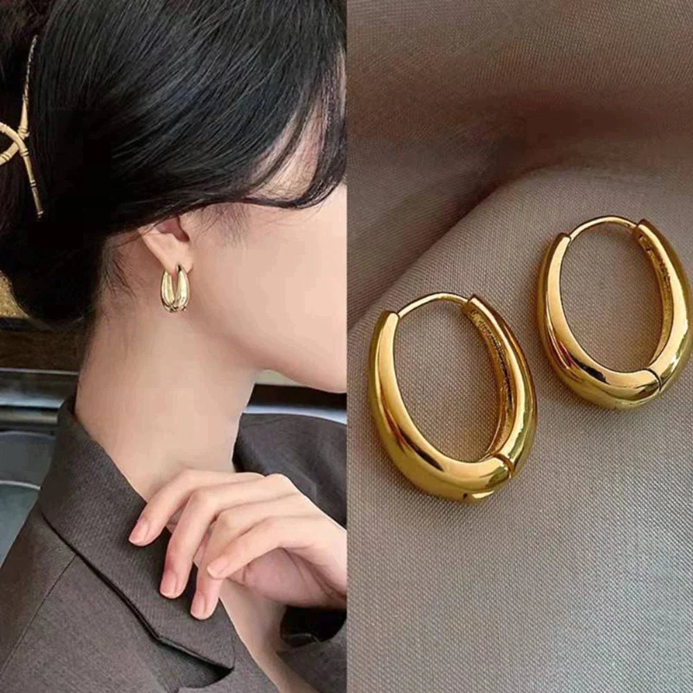 Classic Gold Hoops