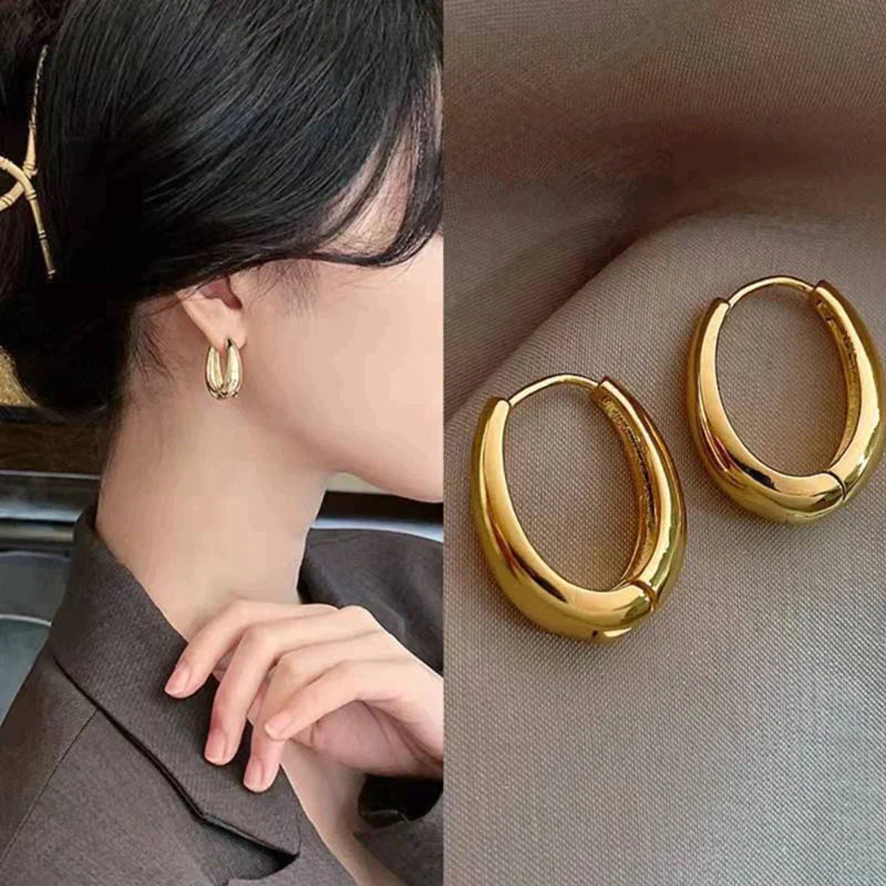 Classic Gold Hoops