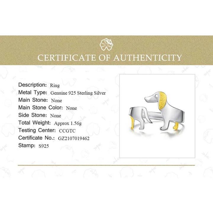 Cute Dachshund Ring | For the animal lovers among us!