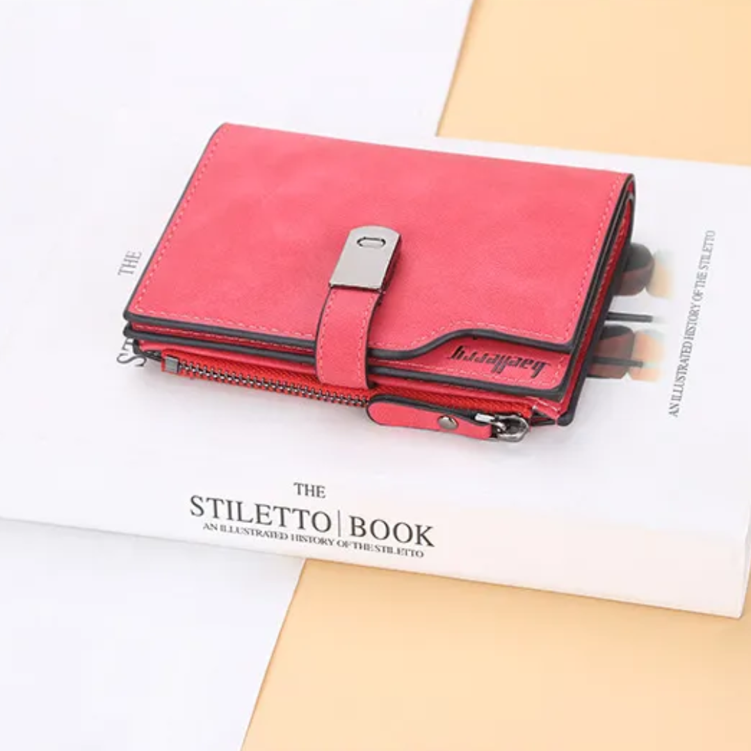 Compact Wallet with Magnetic Clasp | Handy & Trendy