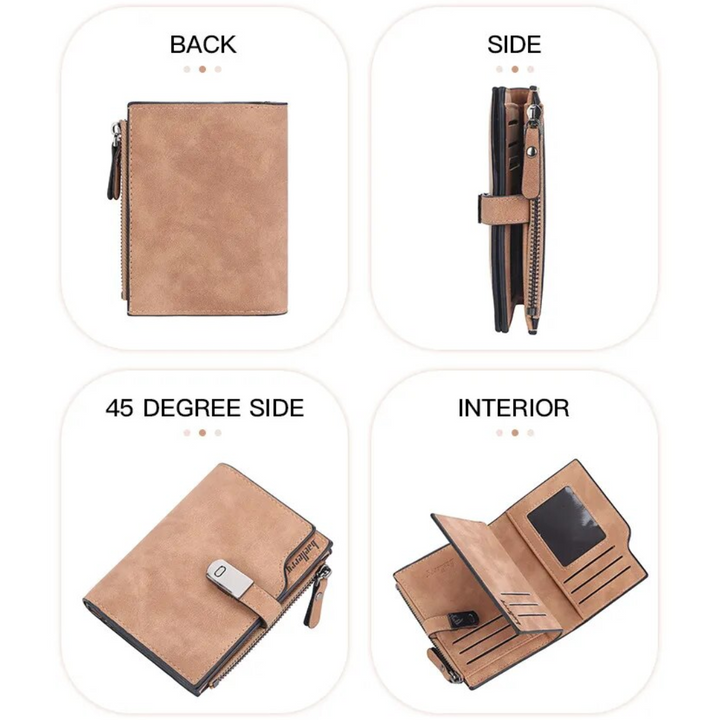 Compact Wallet with Magnetic Clasp | Handy & Trendy