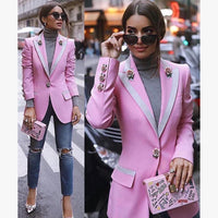Marynarka Liyana w kolorze różowym | Kwiatowy i elegancki styl