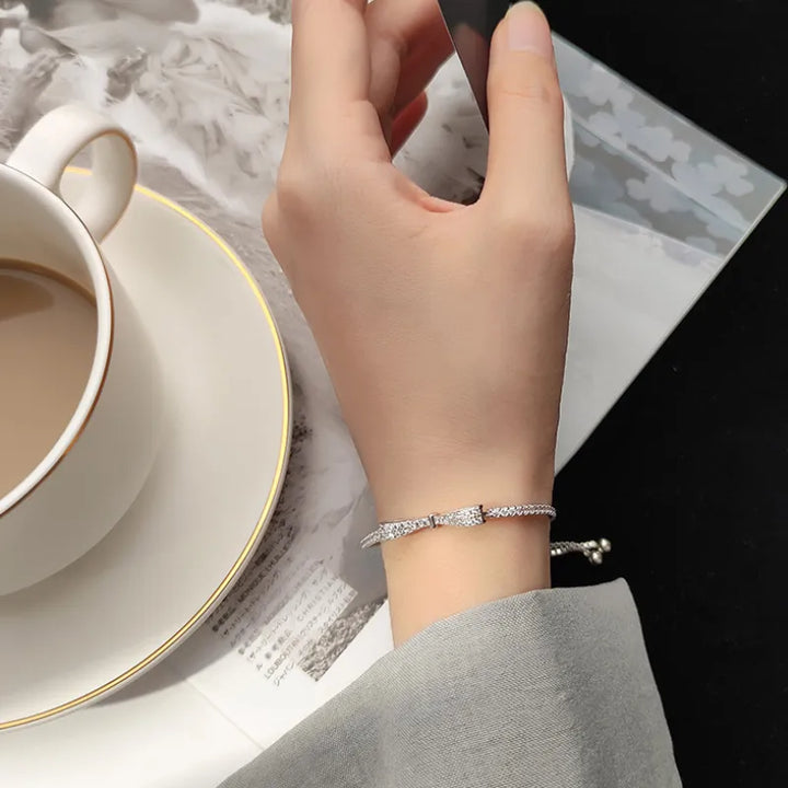 Zilveren Tennisarmband met Zirkonia | Stralend en subtiel