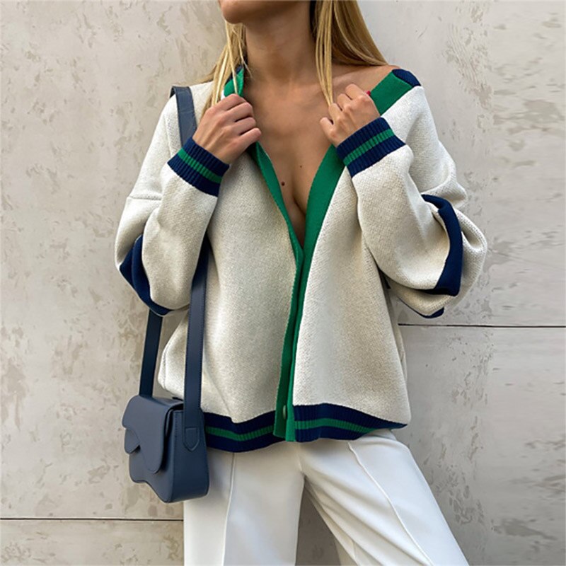 Ayla Striped Knitted Vest | Vintage and Trendy