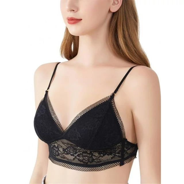 Mesh Lace Bra | With Stylish and Sexy Low Back