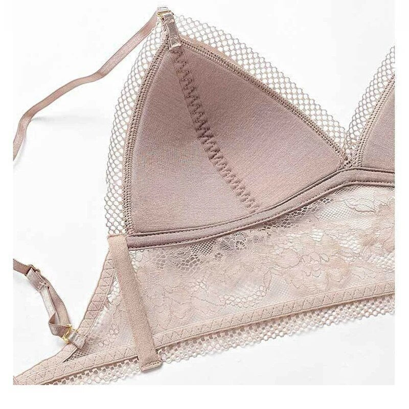 Mesh Lace Bra | With Stylish and Sexy Low Back
