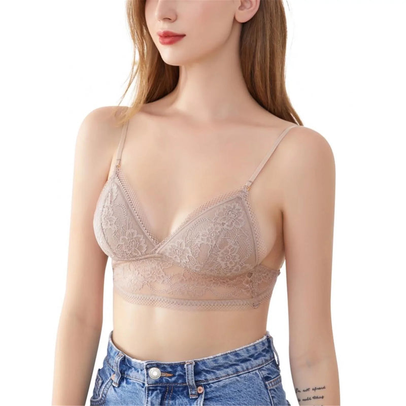 Mesh Lace Bra | With Stylish and Sexy Low Back