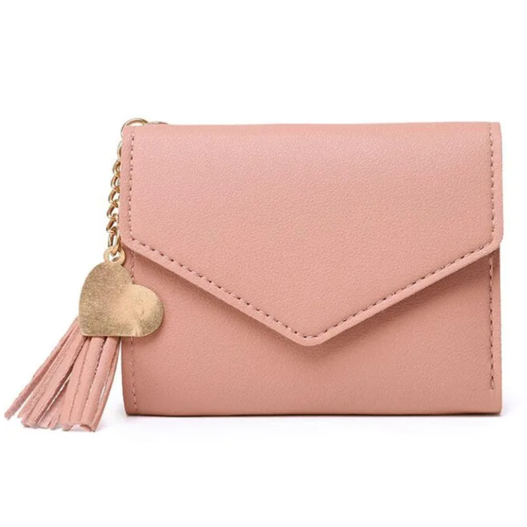 Mini Wallet with Tassel Charm | Stylish & Compact