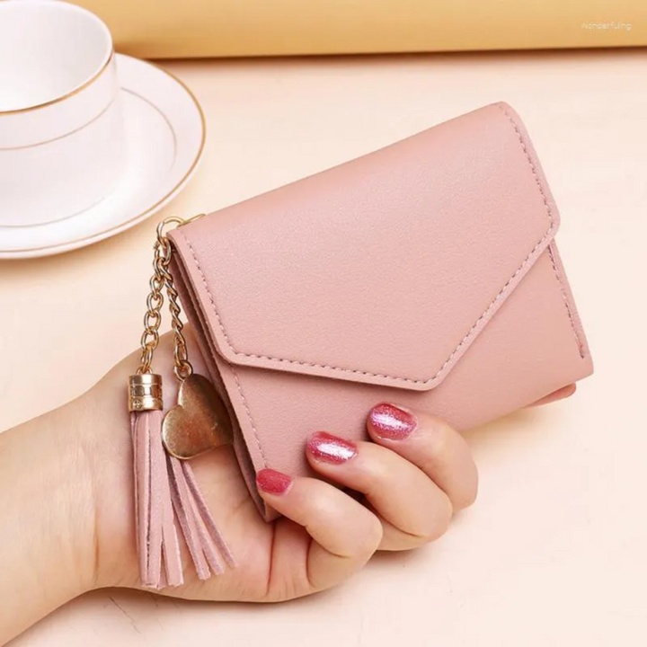 Mini Wallet with Tassel Charm | Stylish & Compact
