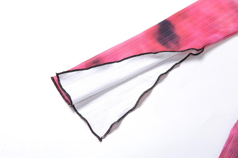 Beatrice Dress | With a cheerful tie-dye pattern