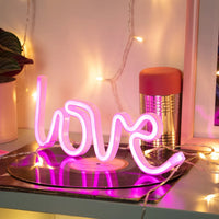 Love Neon Letters | Create a romantic scene