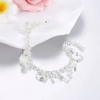 Silver charm bracelet | Trendy & popular design