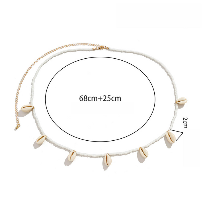 Buiksieraad met Schelpjes | Maak je beachoutfit af met deze ketting