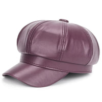 Serene Leather Beret | Stylish & Tough