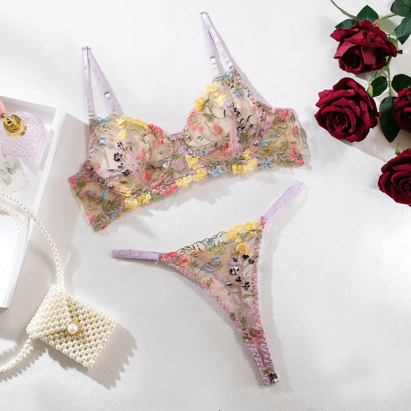 Lace Lingerie Set | Two-piece with beautiful embroidery