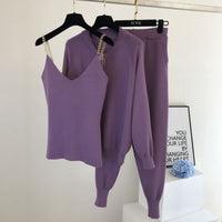 Vicky zestaw treningowy | 3-częściowy, stylowy dres damski