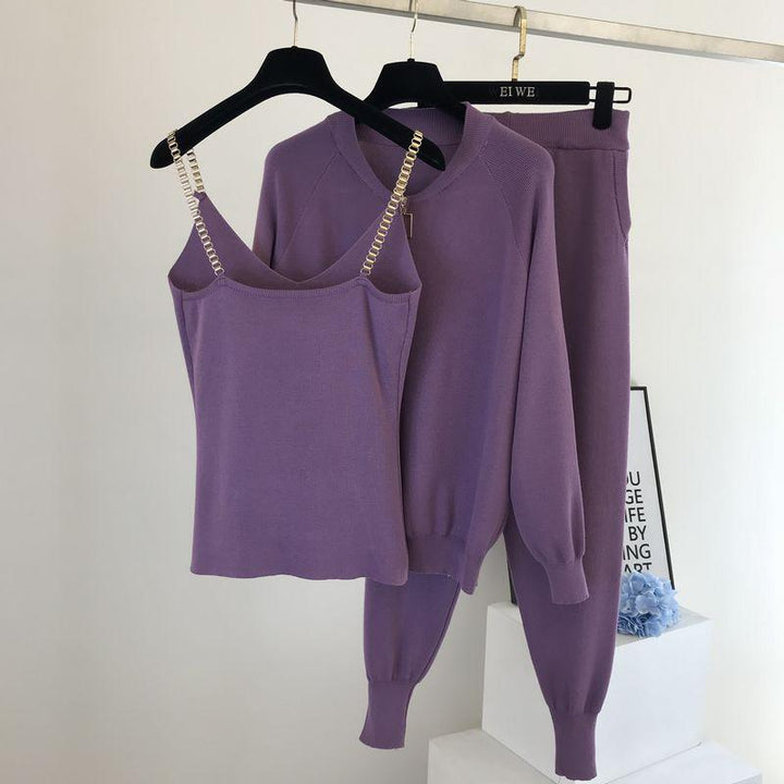 Vicky zestaw treningowy | 3-częściowy, stylowy dres damski